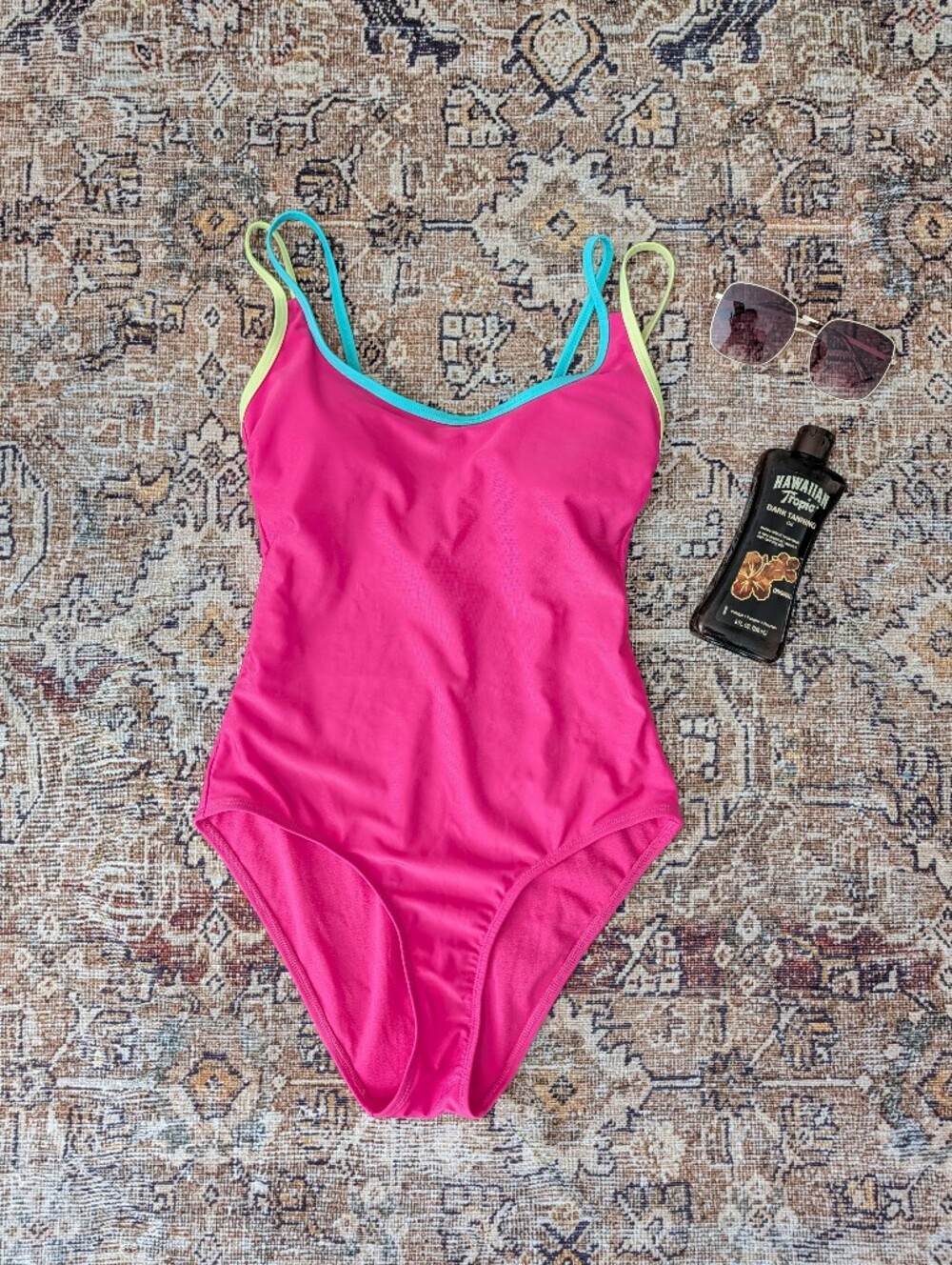 No Boundaries Neon one piece swimsuit S